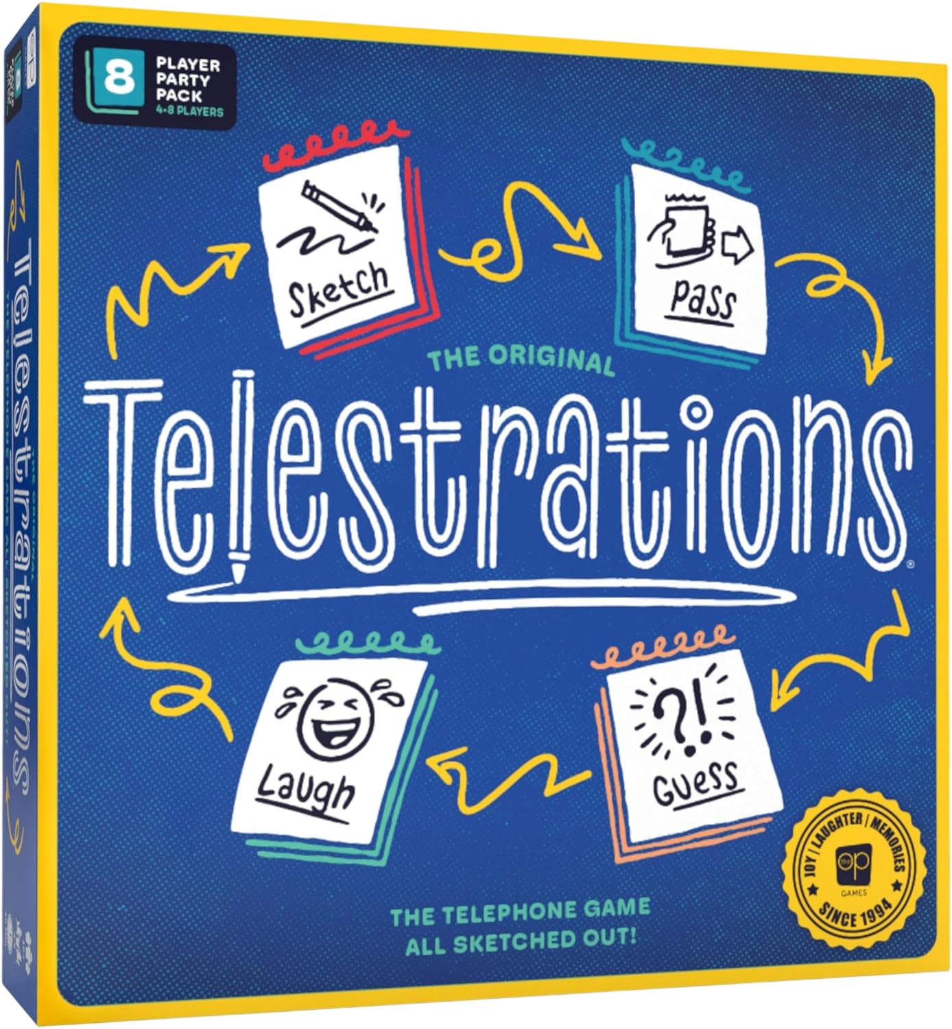 Telestrations 8 Player 2nd Edition Board Game by USAOPOLY games