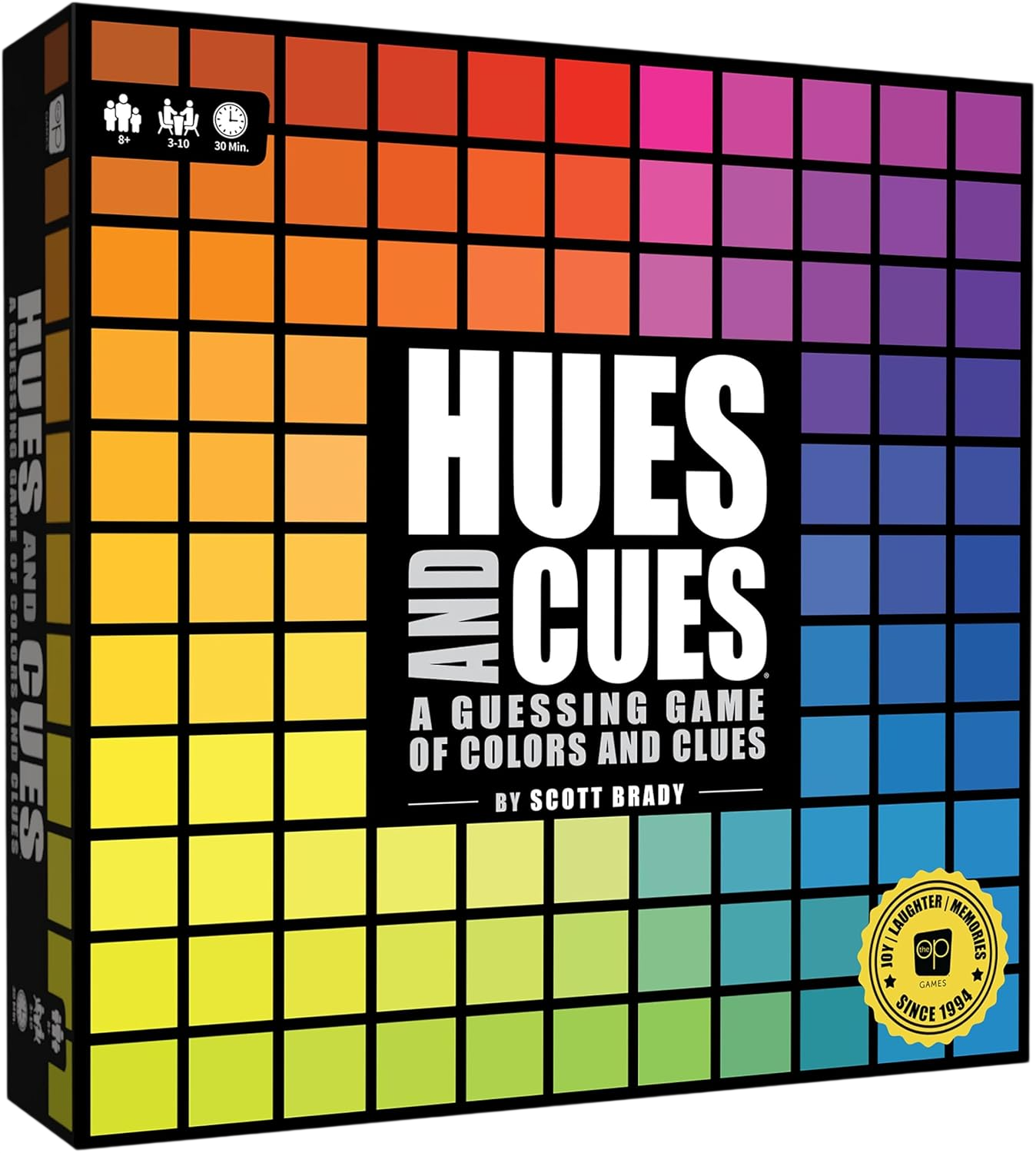 USAOPOLY games HUES and CUES - Vibrant Color Guessing Board Game
